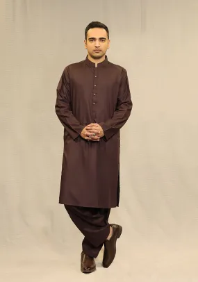 Basic Poly Viscose  Deep Mahogany Classic Fit Suit