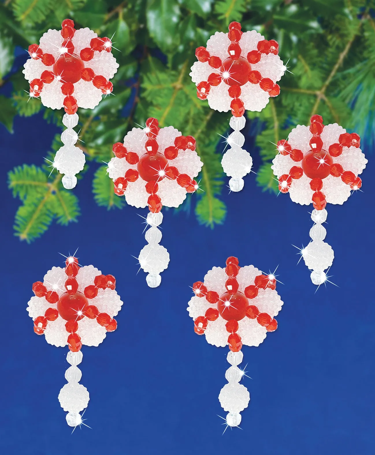 Berry Merry Beaded Ornaments