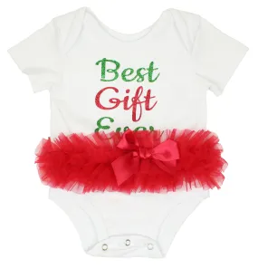 Best Gift Ever Christmas Tutu Bodysuit