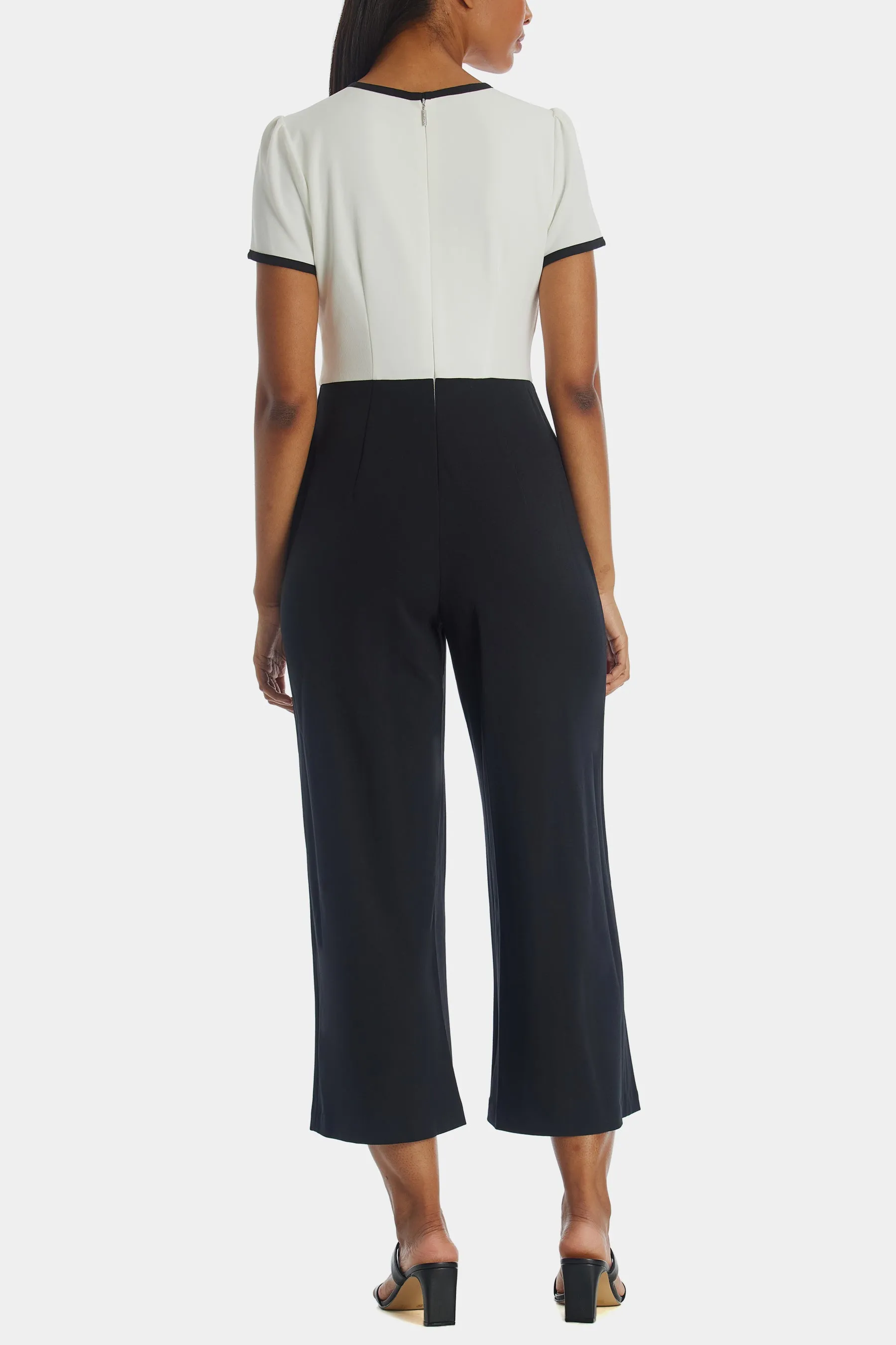 Bow Tie Scuba Crepe Jumpsuit