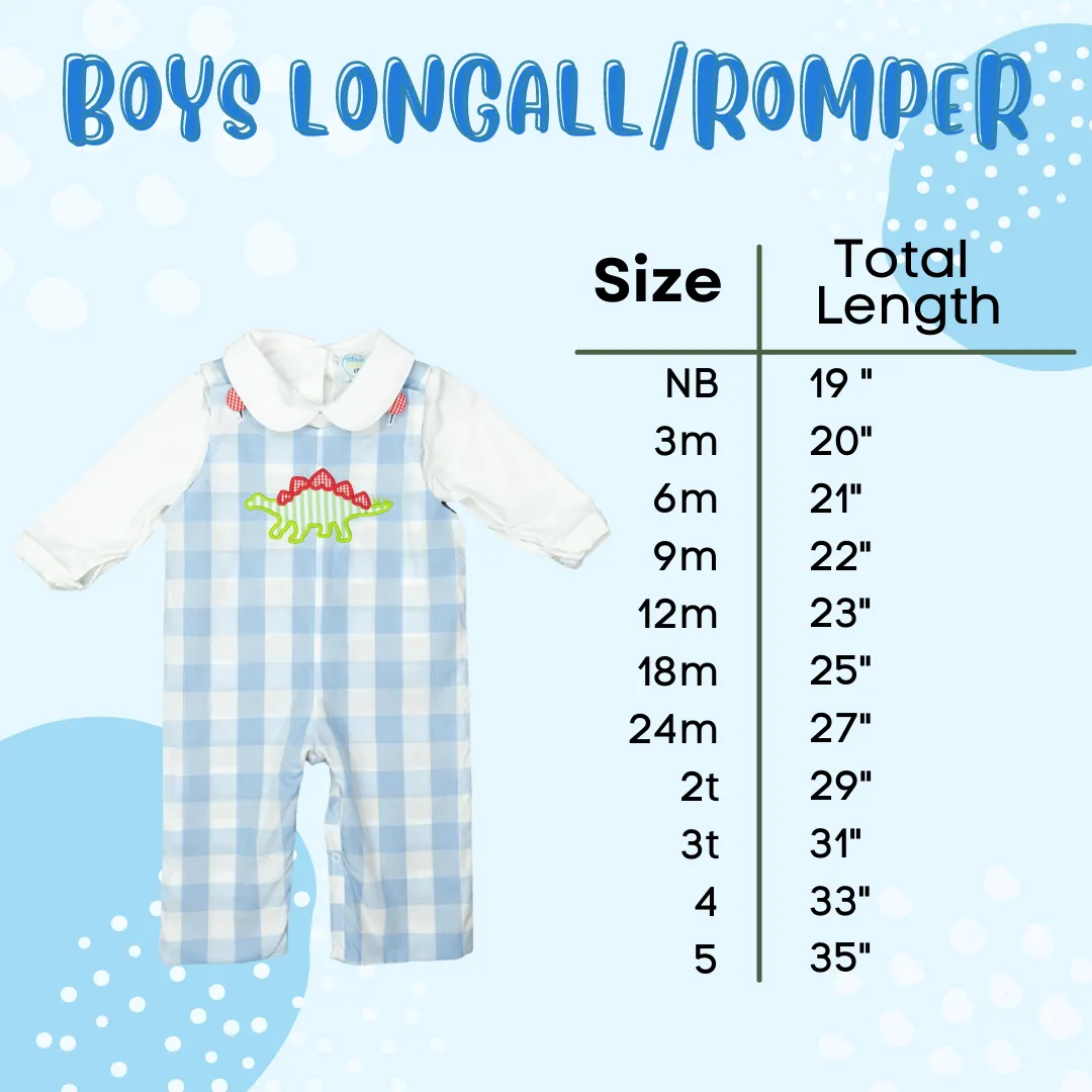 Boys Applique Christmas Tree Longall Set