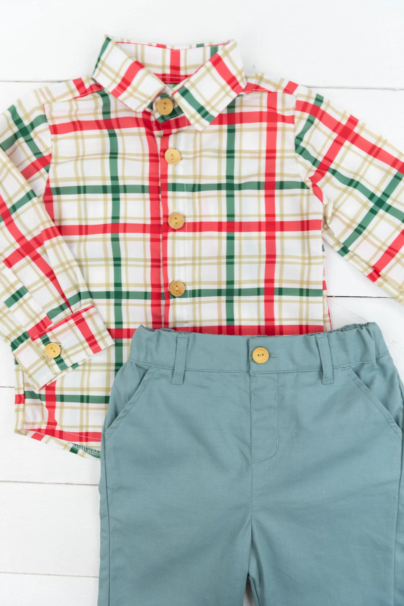 Boys Mistletoe Pants Set