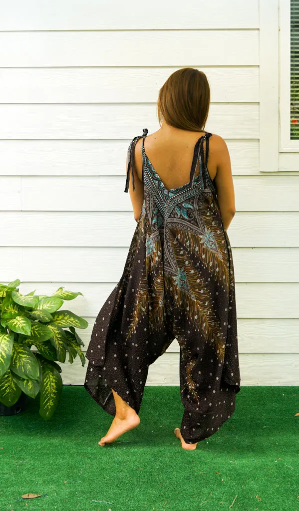 Brown Peacock Jumpsuit