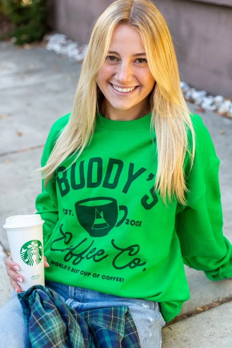 'Buddy's Coffee Co.' Crewneck Sweatshirt