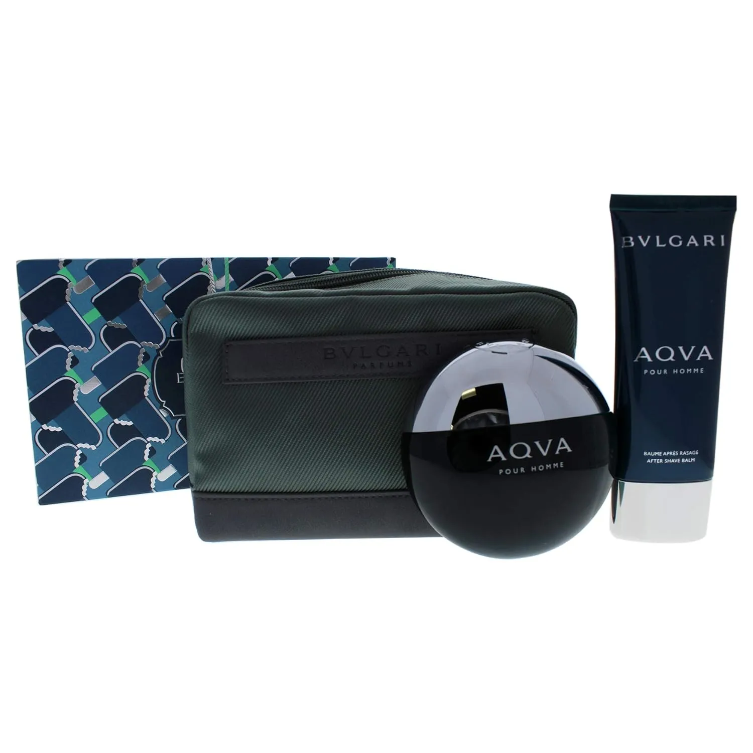 Bvlgari Aqva Pour Homme Set EDT 100Ml After Shave 100Ml Pouch