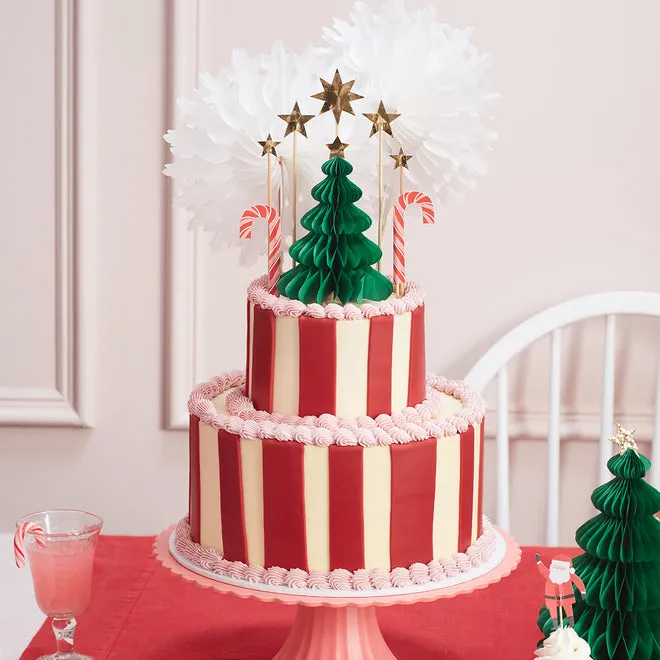 Cake Topper - Christmas Honeycomb Cake