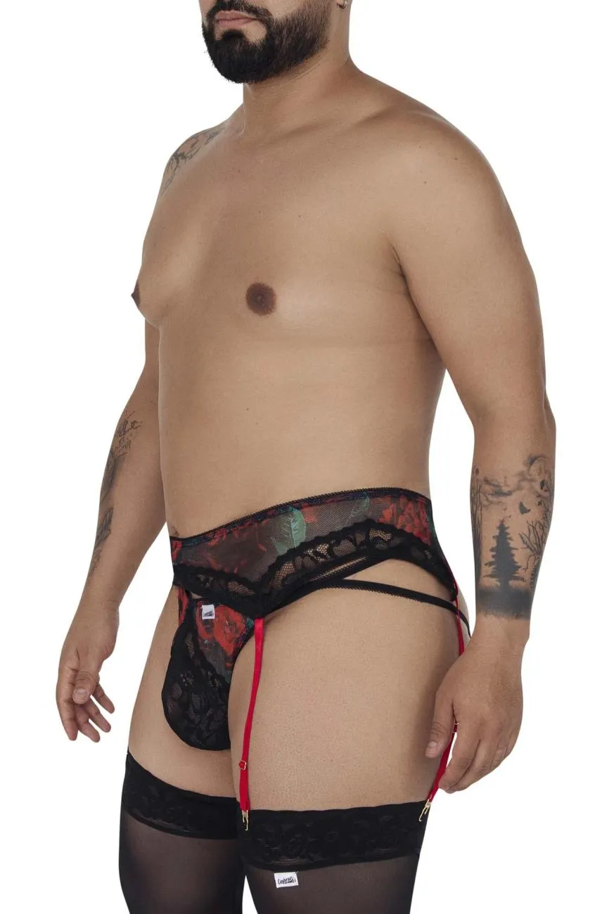 CandyMan Garter Thongs Two Piece Set