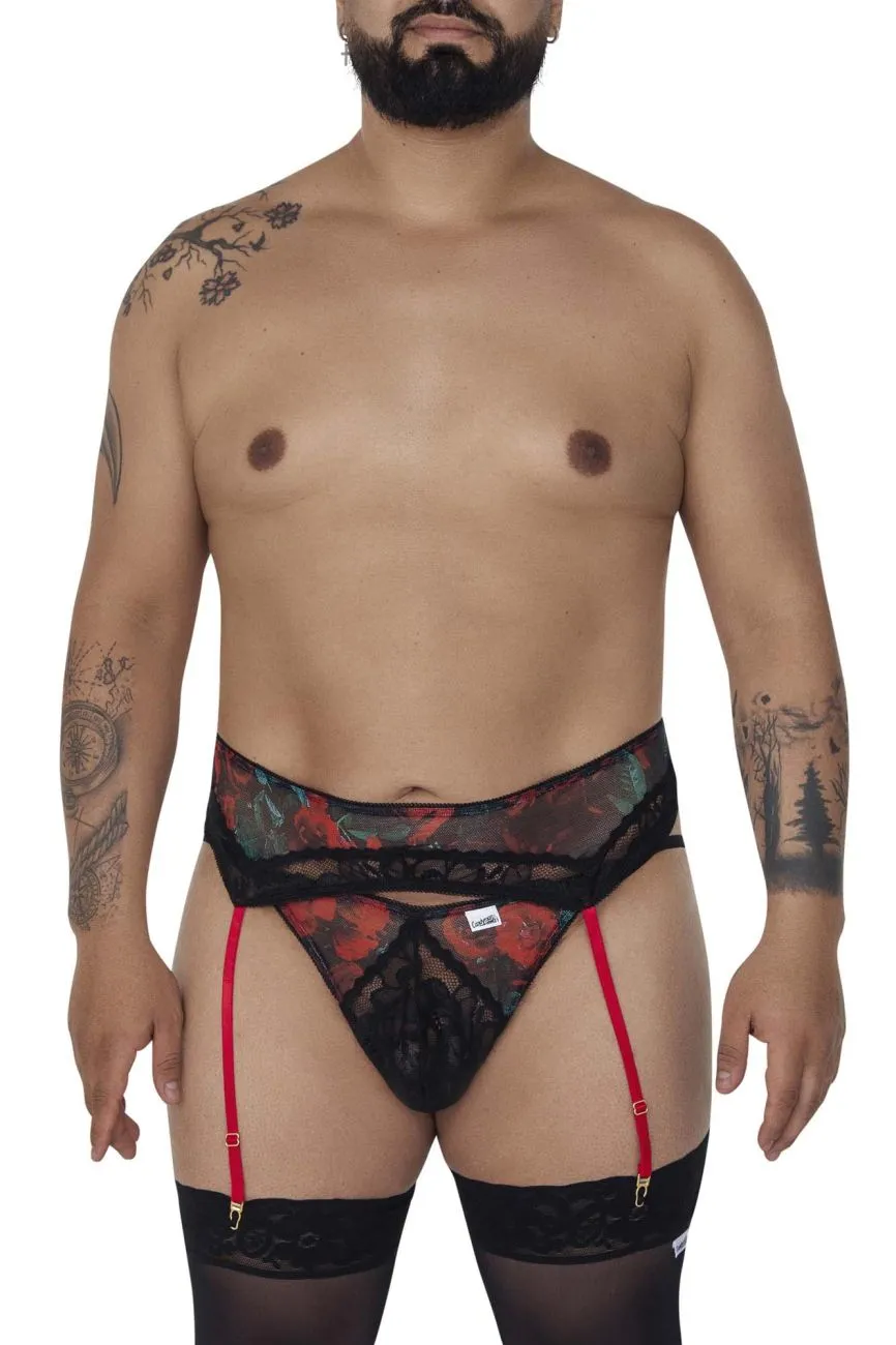 CandyMan Garter Thongs Two Piece Set