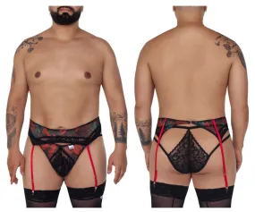 CandyMan Garter Thongs Two Piece Set