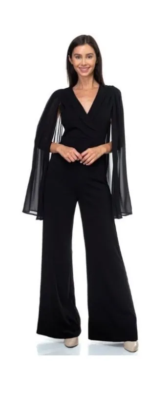 Cape Sleeve Jumpsuit