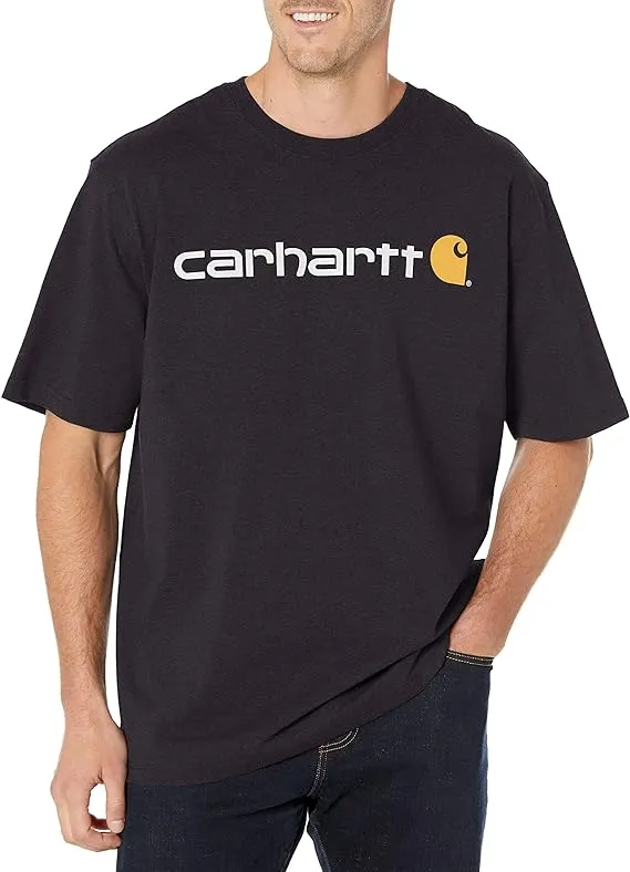 Carhartt Men's Loose Fit Heavyweight Short-Sleeve Logo Graphic T-Shirt