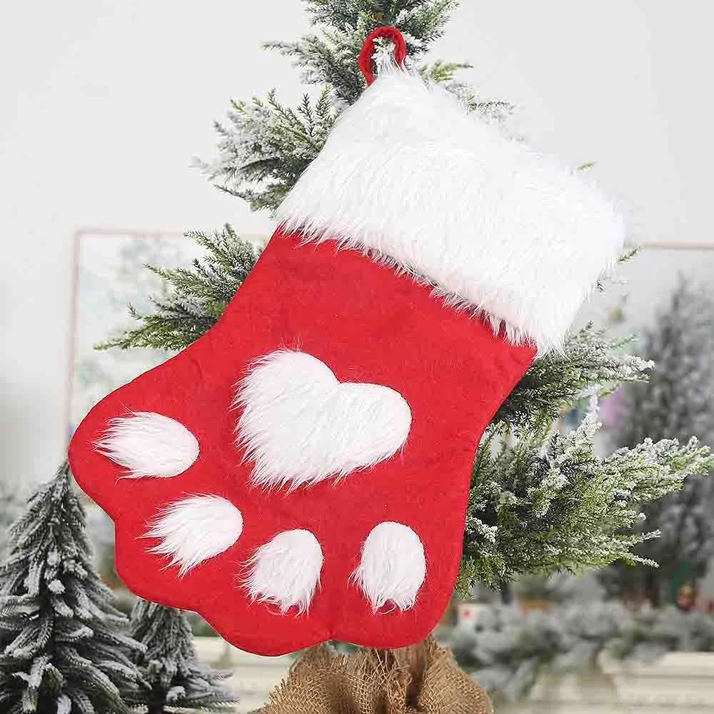 Cat Paw Christmas Stocking