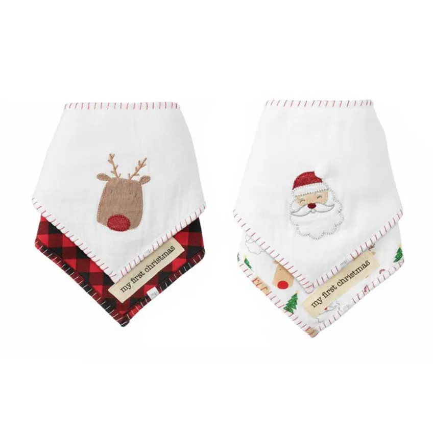 Christmas Bandana Bib Set