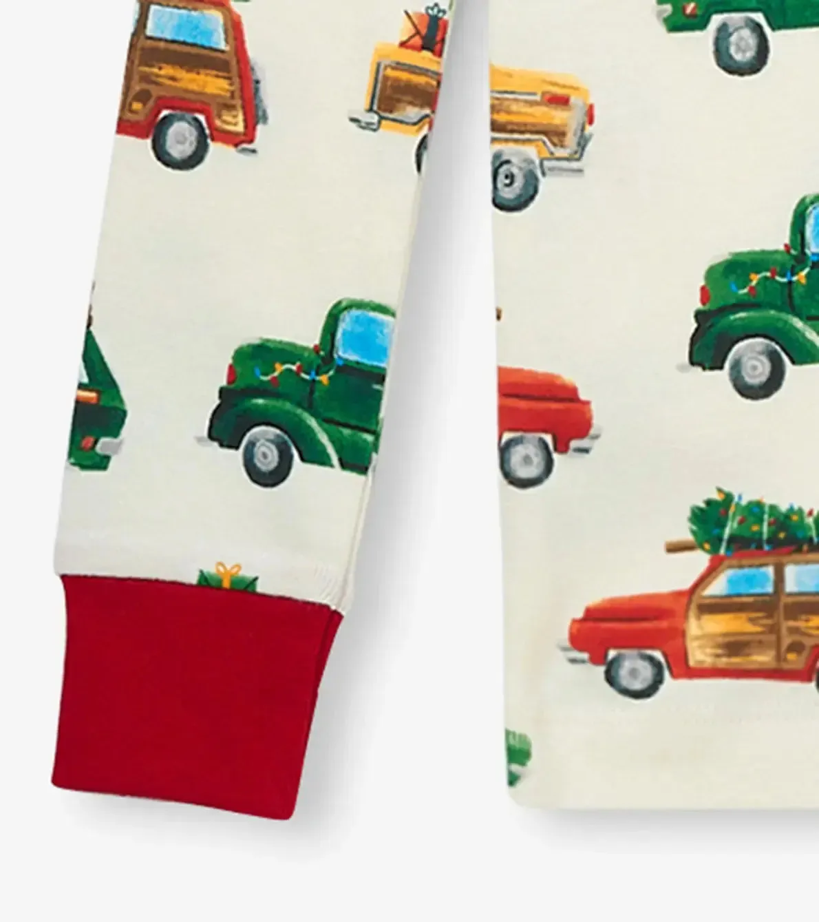 Christmas Cars Kids Organic Cotton Boys Pajama Set | Hatley