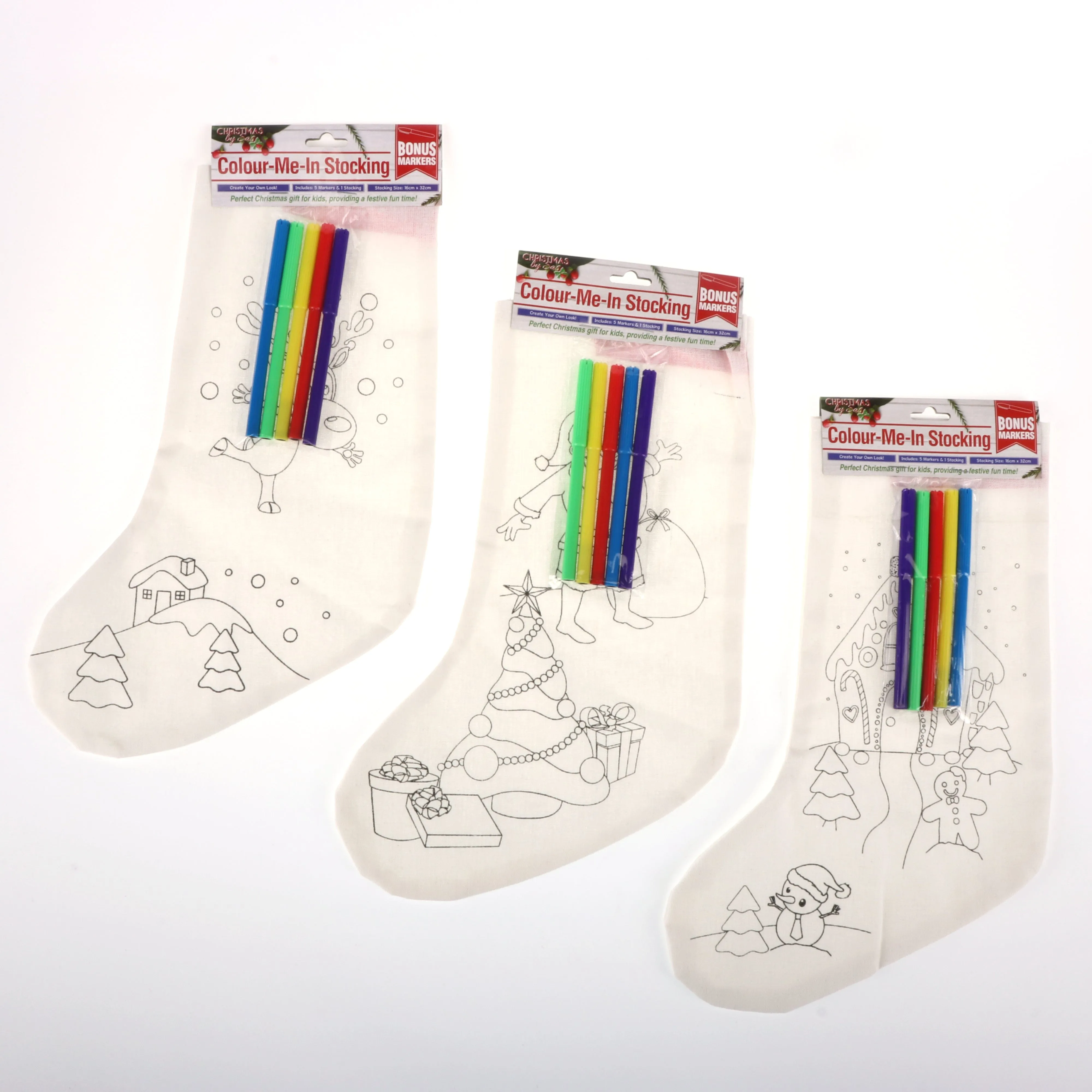 Christmas Colour-In Stocking