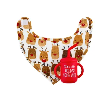 Christmas Cup & Bib Set