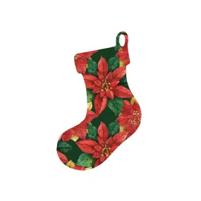 Christmas Decorations BLOOMS OF THE SEASON II- Wooden Xmas Stocking And Fridge Magnet