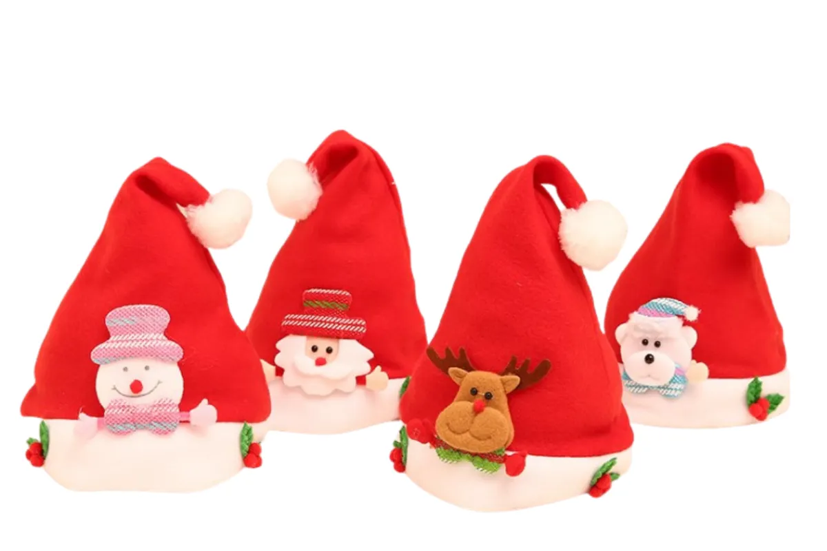 Christmas Hats with Designs (kid size)