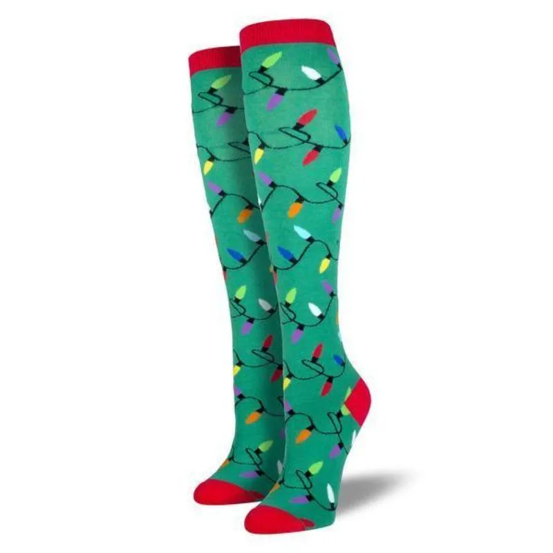 Christmas Lights SocksWomen's Knee High Sock