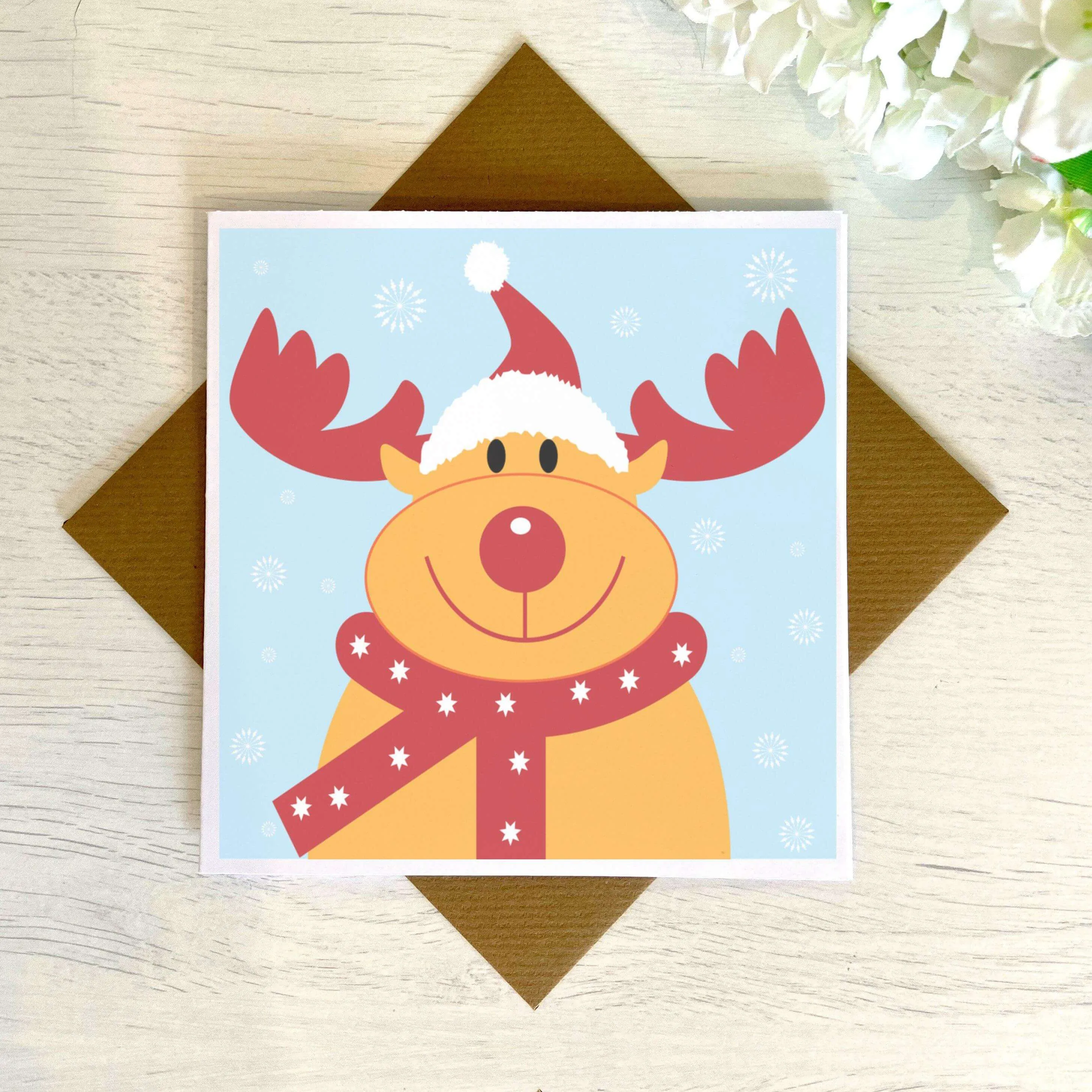 Christmas Reindeer Greetings Card