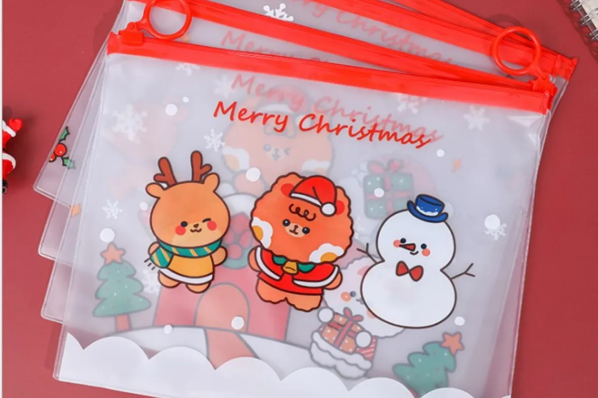 Christmas Theme A5 Zip Case