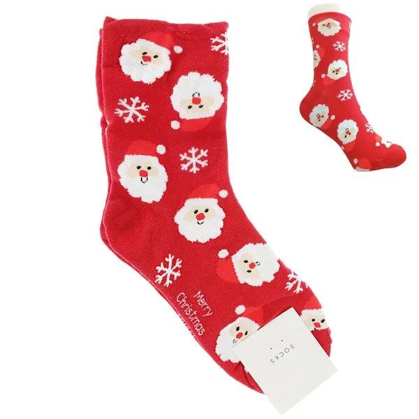 Christmas Theme Knit Socks