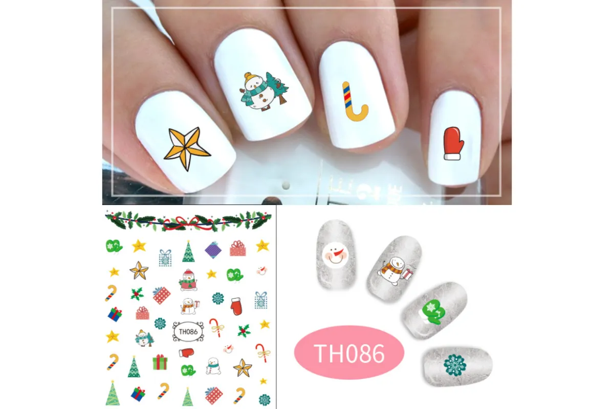 Christmas Theme Nail Art Stickers