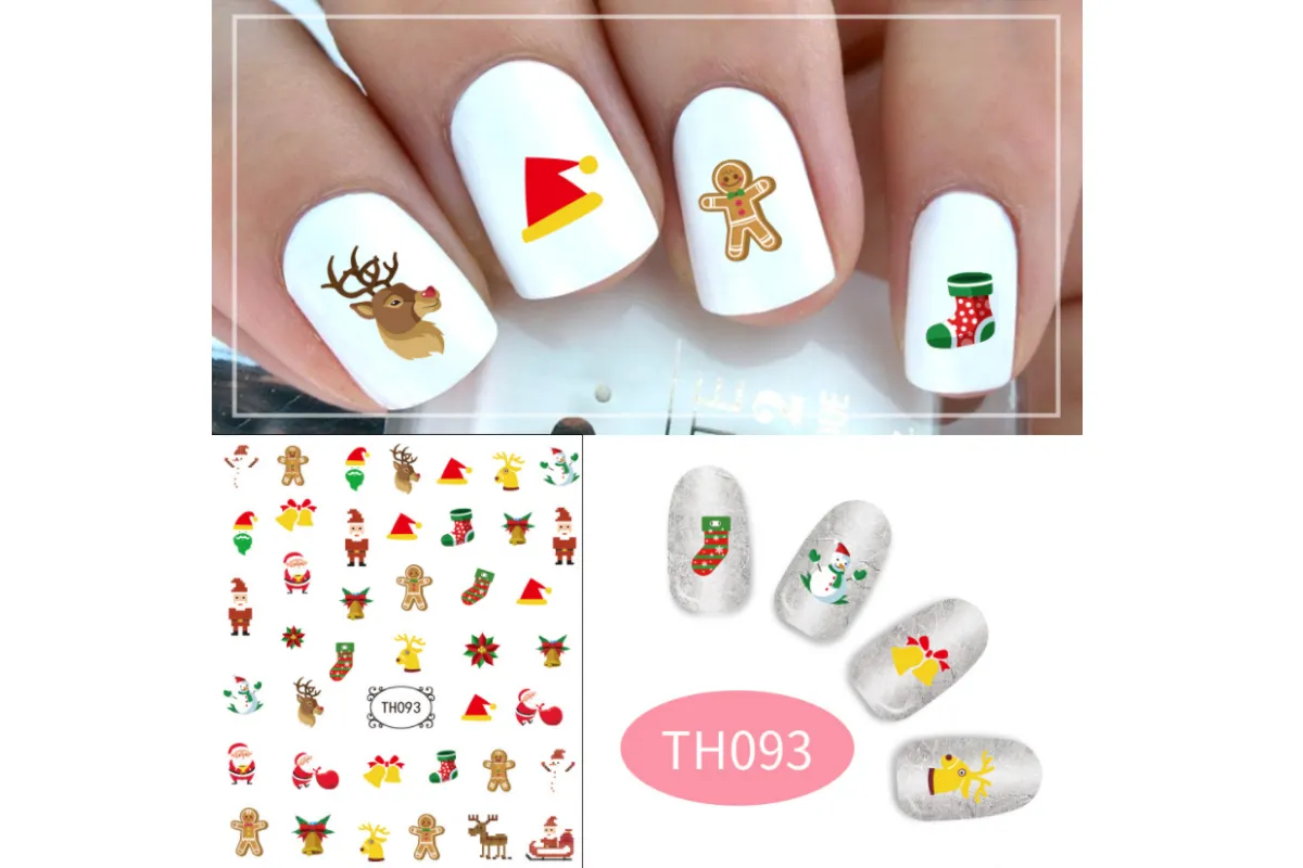 Christmas Theme Nail Art Stickers