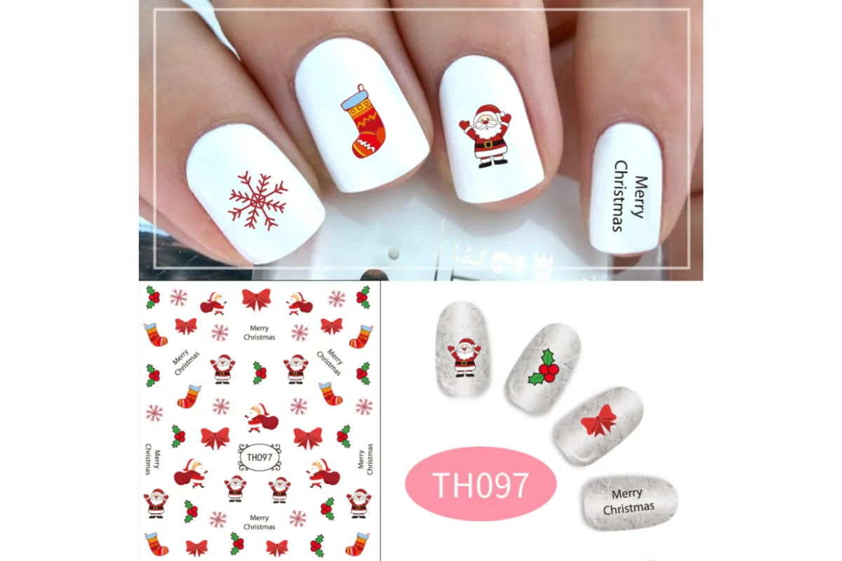 Christmas Theme Nail Art Stickers