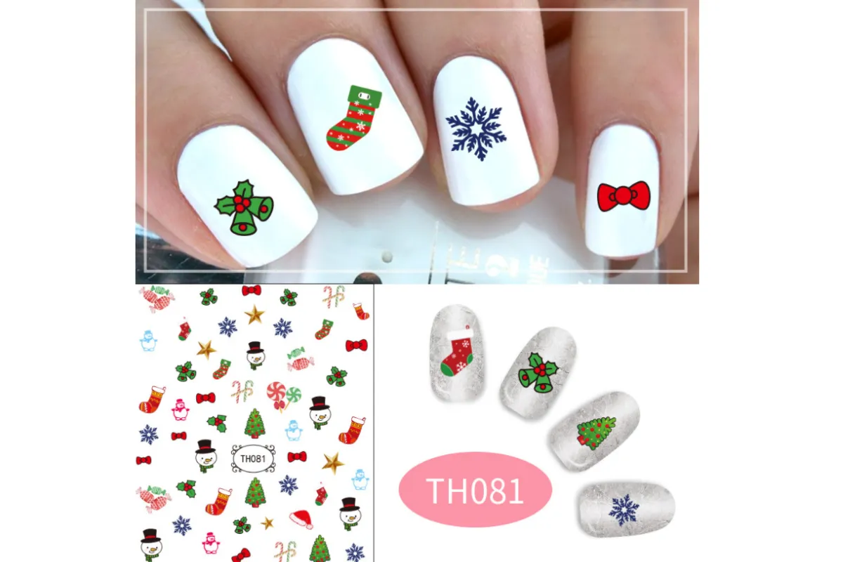 Christmas Theme Nail Art Stickers