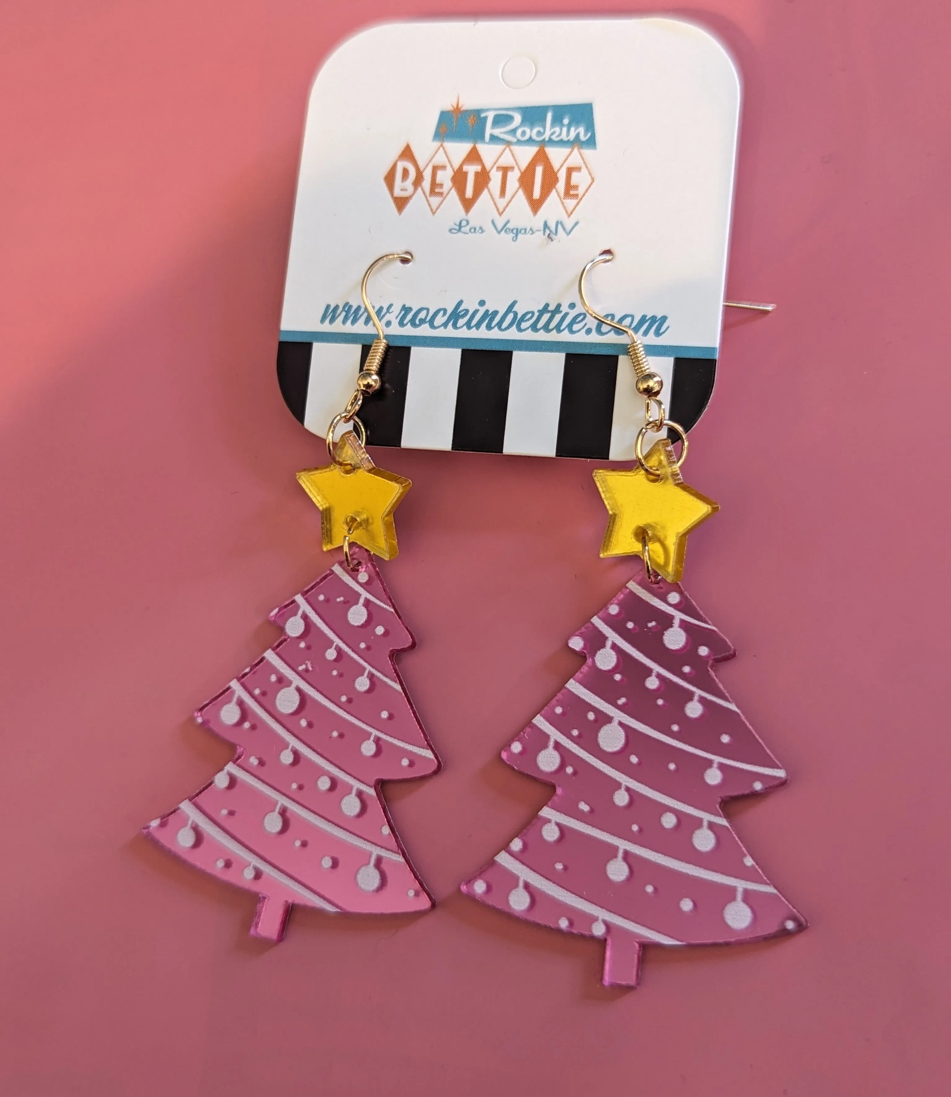 Christmas tree earrings