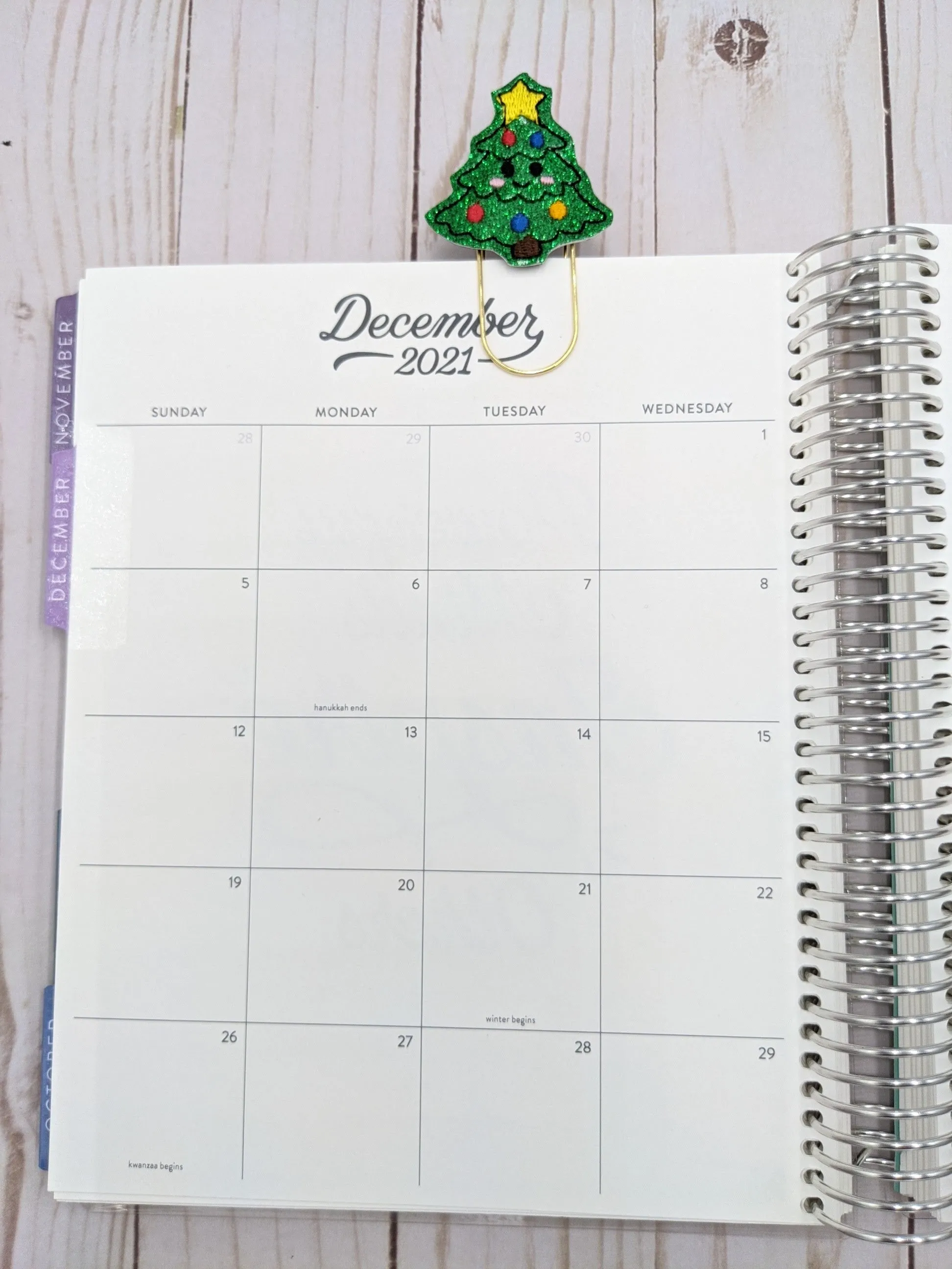 Christmas Tree Planner Clip