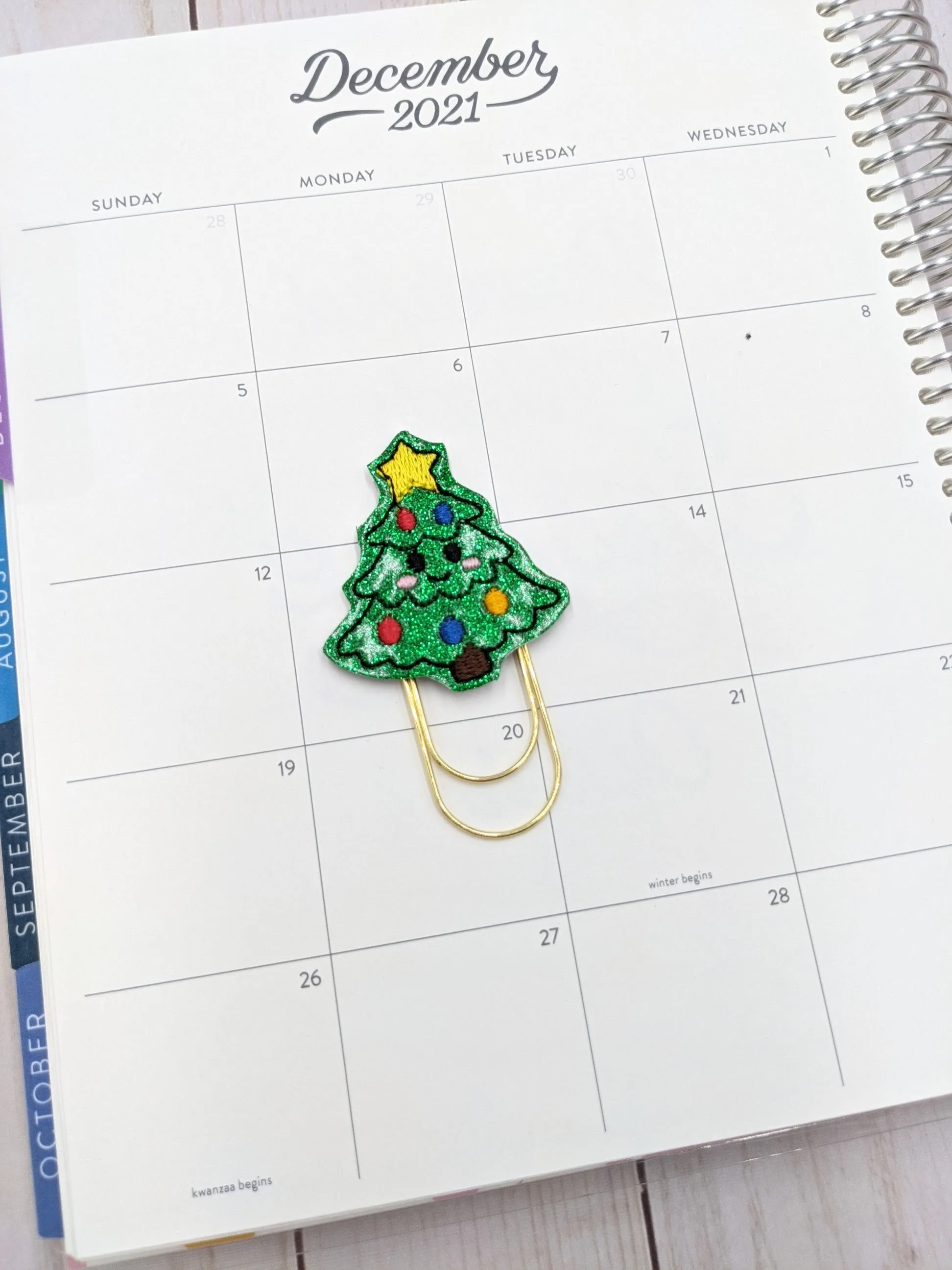 Christmas Tree Planner Clip