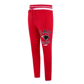 CLARK ATLANTA UNIVERSITY CLASSIC MEN'S STACKED LOGO SWEATPANT (RED)