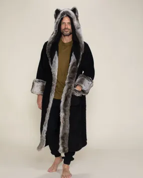 Luxurious Classic Mens Robe in Grey Wolf Color