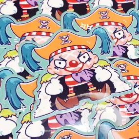 clown man sticker