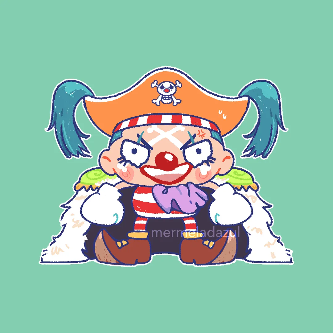 clown man sticker