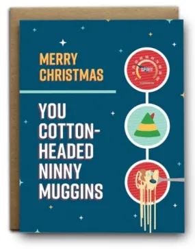 Cotton-Headed Ninny Muggins Christmas Card (Final Sale)