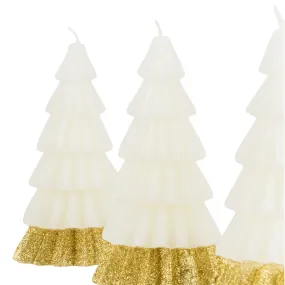 Cream Tree Candles