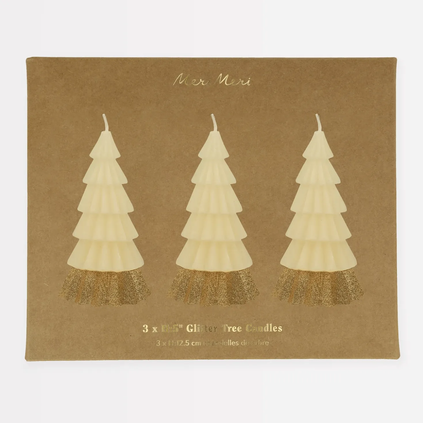 Cream Tree Candles