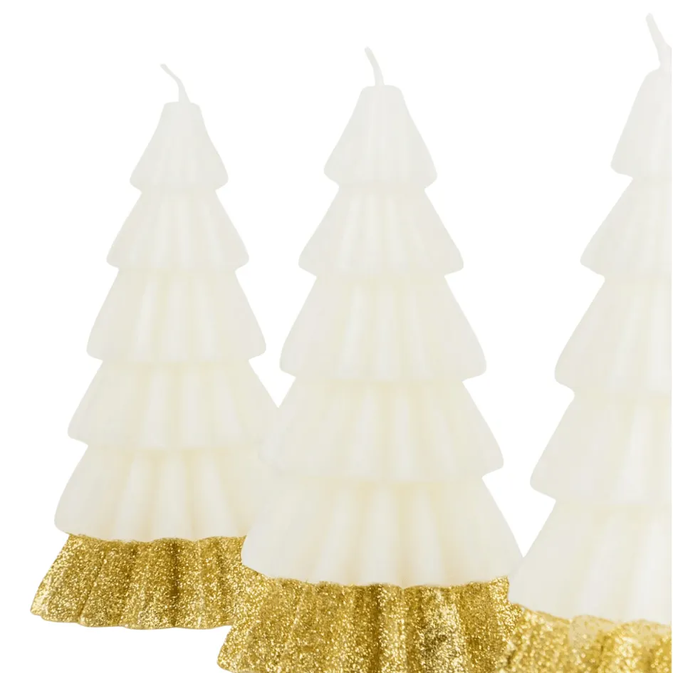 Cream Tree Candles