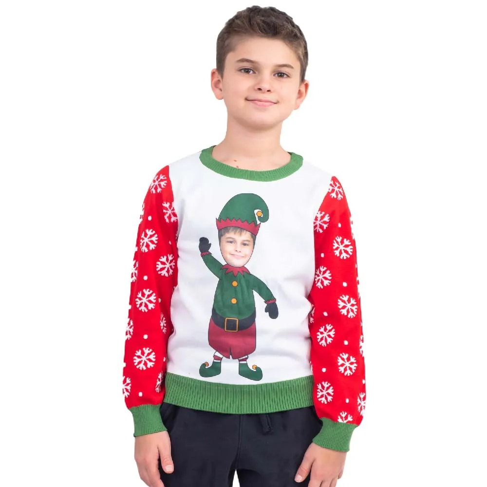 Custom Youth Elf Yourself Sweater