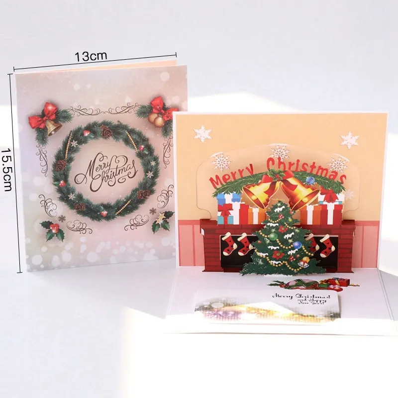 Customized Pop-Up Christmas Tree Greeting Card | Xmas Handmade Christmas Wish Card | Congratulations Christmas Card  Festive Gift