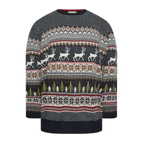 D555 Christmas Jumper - Vixen Navy