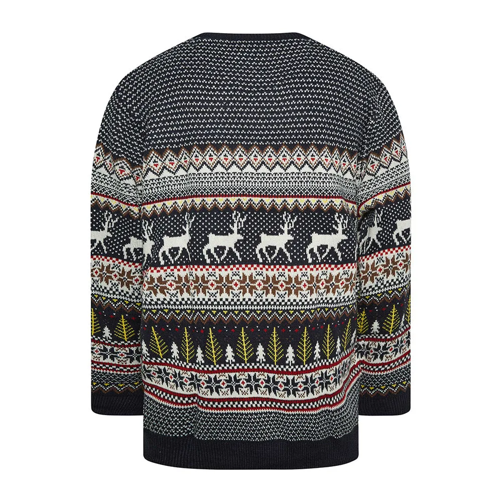 D555 Christmas Jumper - Vixen Navy