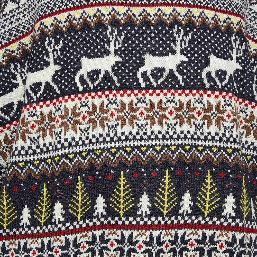 D555 Christmas Jumper - Vixen Navy