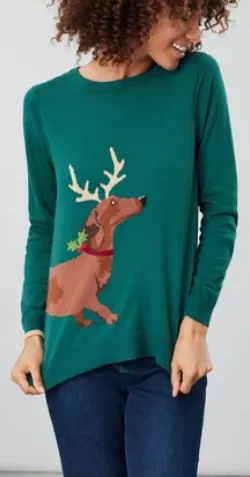 Dachshund Crew Neck Jumper