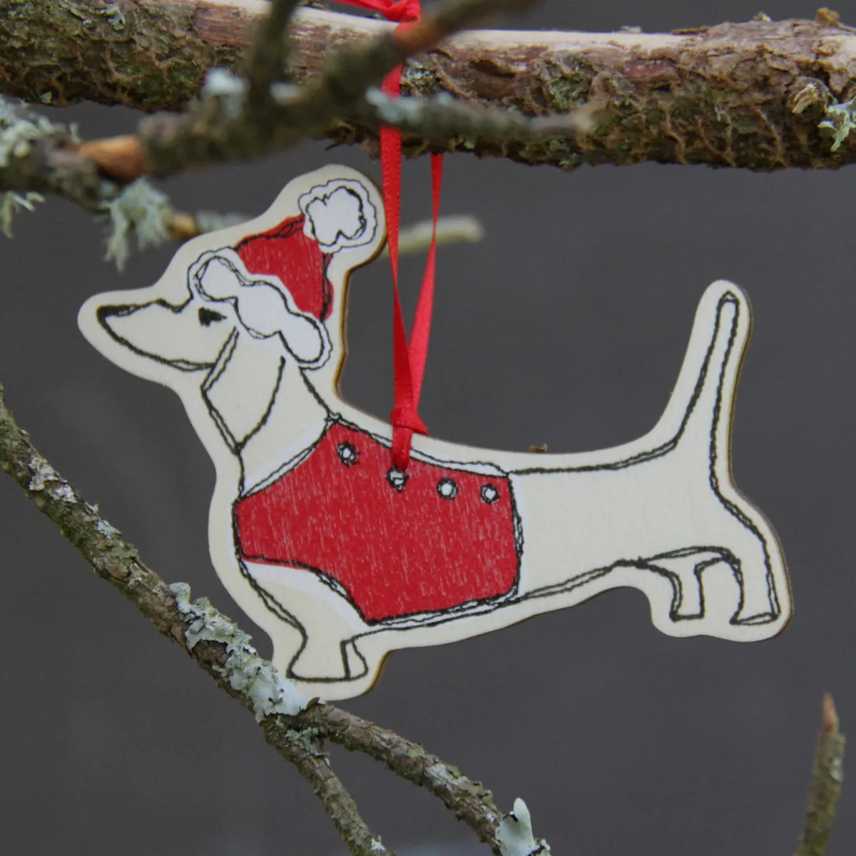 dachshund dingly dangly Christmas decoration