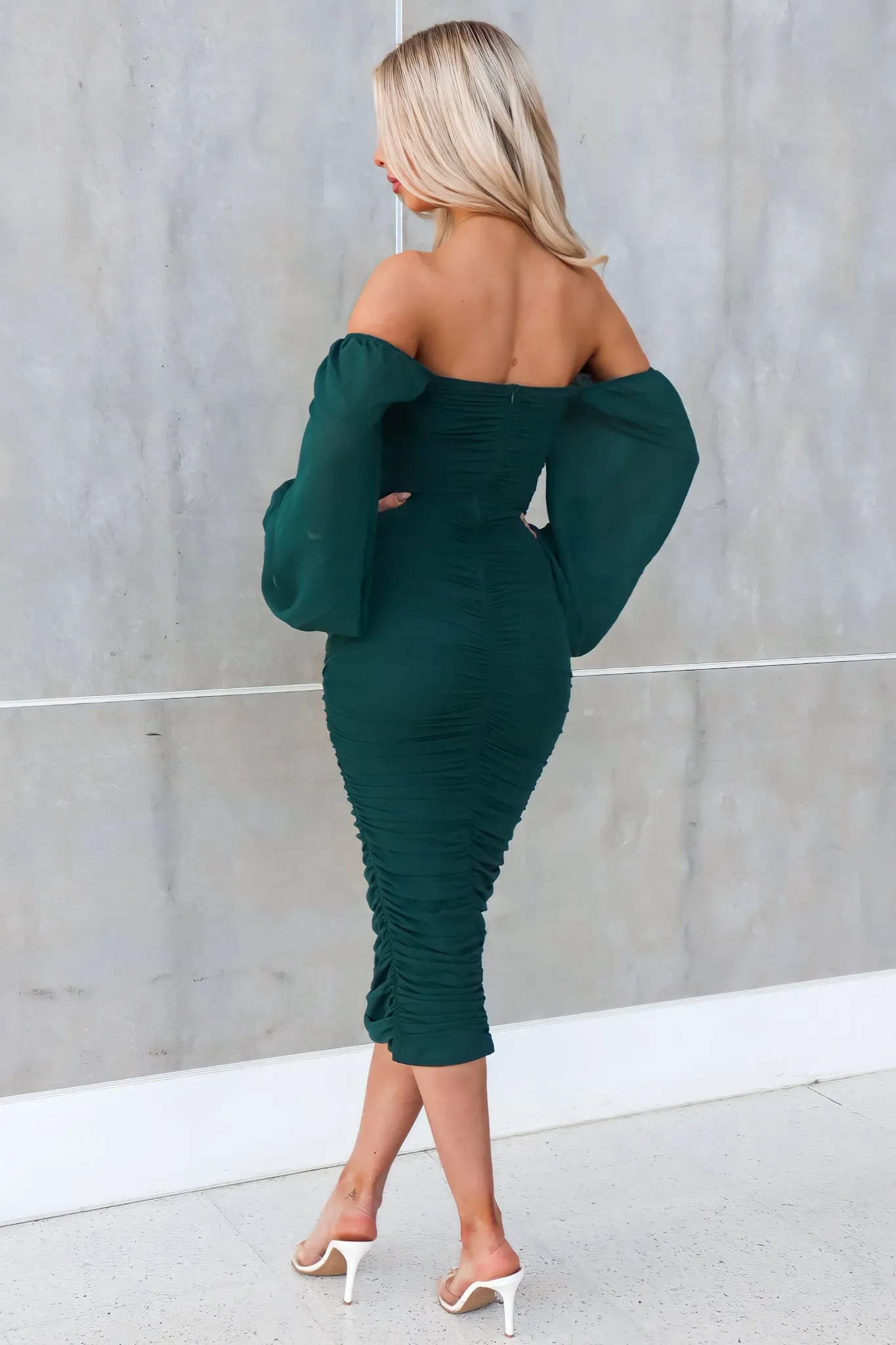 Demi Mesh Midi - Green