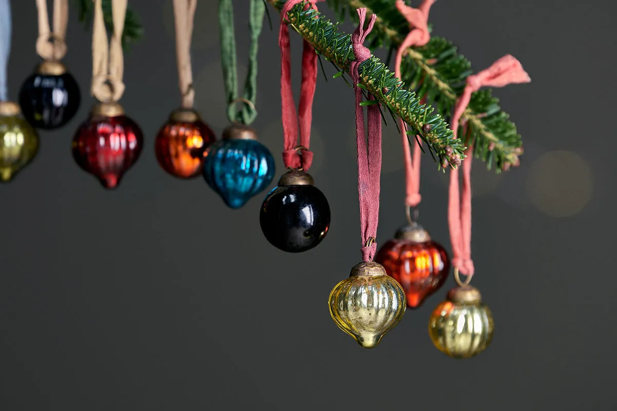 Dew Drop Baubles - Mixed Antique (Set of 12) - STORE ONLY